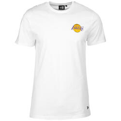 Heren-T-Shirt met Korte Mouwen New Era  LA Lakers NBA Wit