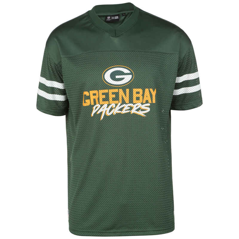 T-Shirt NFL Green Bay Packers Script Mesh Herren NEW ERA