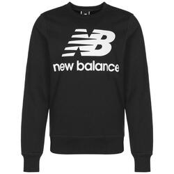 Chemisier New Balance Essentials Stacked Logo Crew, Noir, Hommes