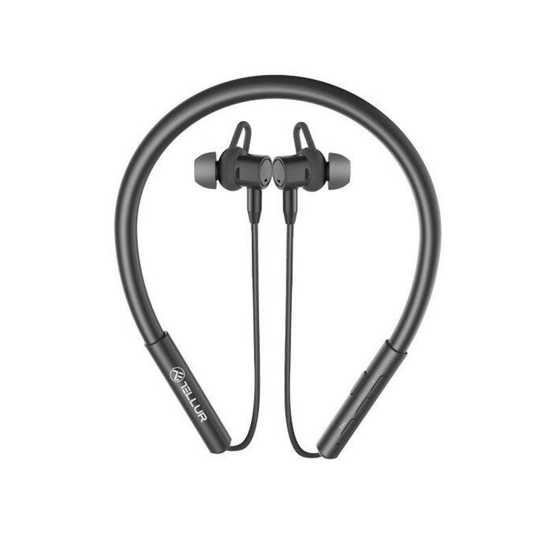 Casti Bluetooth In-ear Tellur Ego, ANC, negru