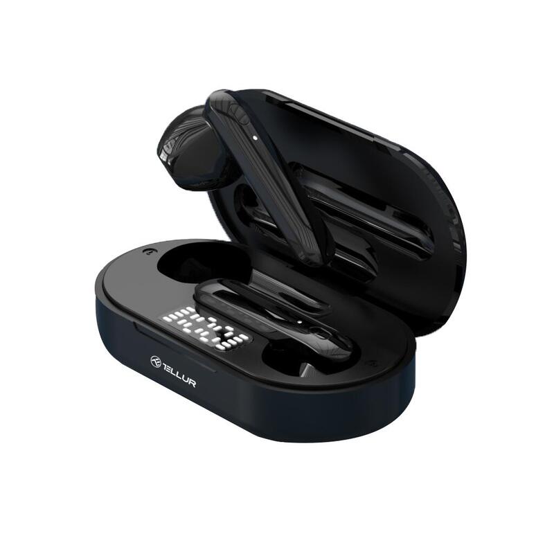 Casti Bluetooth Tellur Flip True Wireless, negru