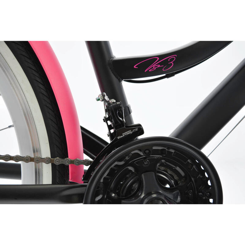 Kands Laguna vs-3 Női kerékpár, Shimano, 26'' kerék, Fekete/rózsaszín