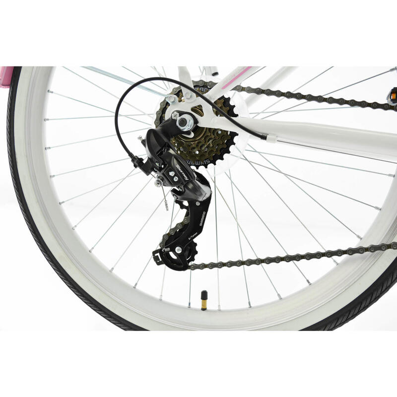 Kands Laguna vs-3 Női kerékpár, Shimano, 26'' kerék, Fehér/rózsaszín