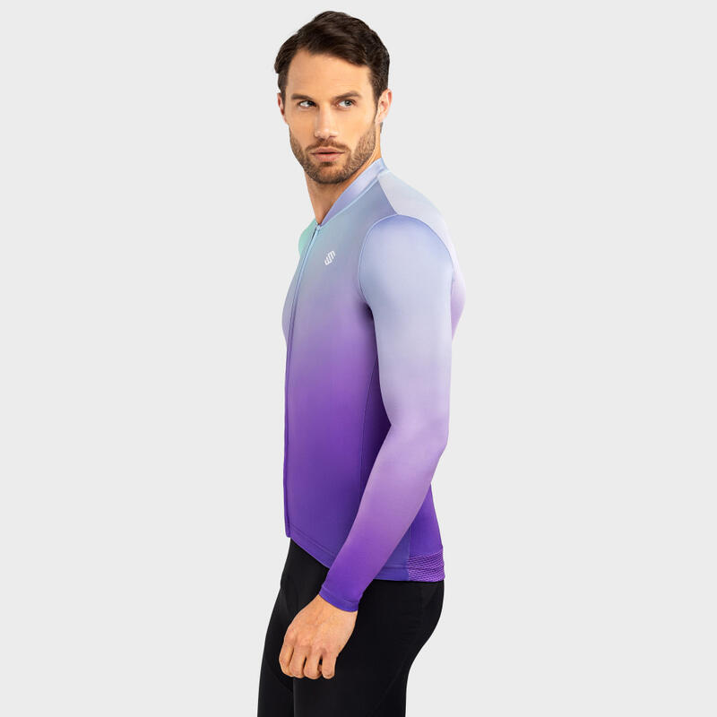 Maillot manches longues Cyclisme SIROKO M2 Atlas Violet Homme