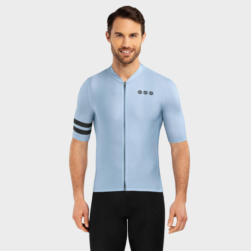 Kurzärmeliges Trikot Radsport SIROKO M2 Faro Hellblau Herren