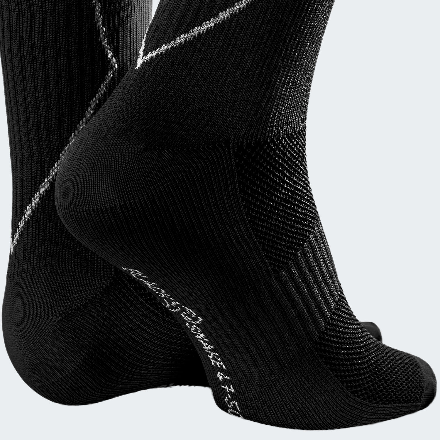 Sport Laufsocken mit Kompression | Kniestrümpfe | Damen und Herren | Schwarz 7/7