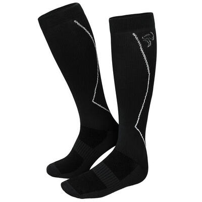 Sport Laufsocken mit Kompression | Kniestrümpfe | Damen und Herren | Grau