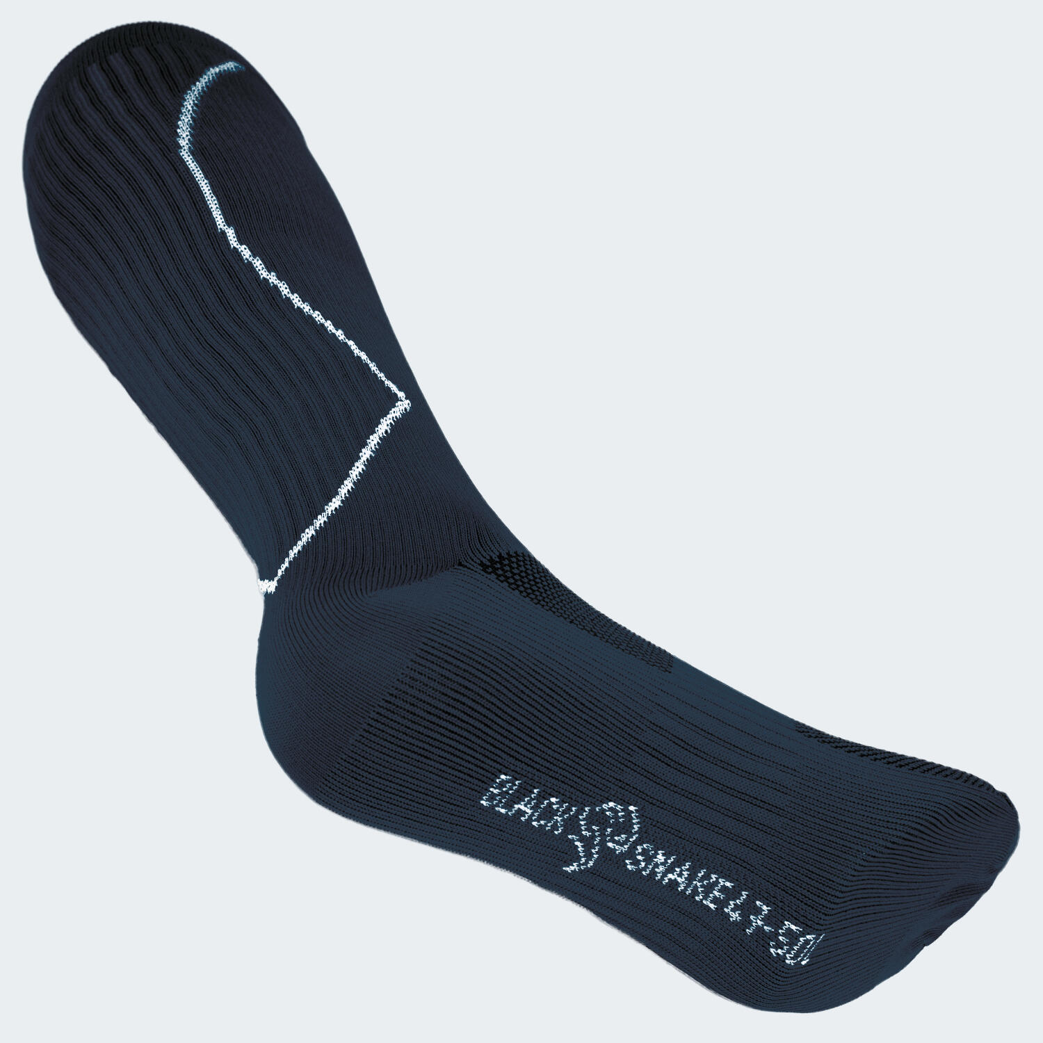 Sport Laufsocken mit Kompression | Kniestrümpfe | Damen und Herren | Dunkelblau 6/7