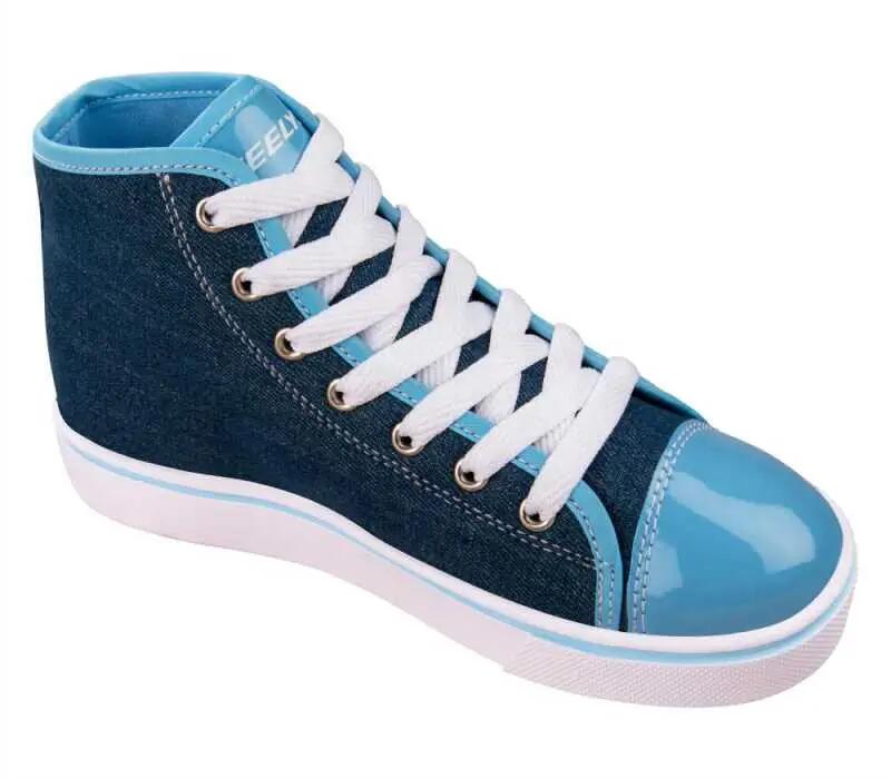 Heelys Veloz Denim Multi Rainbow 3/4