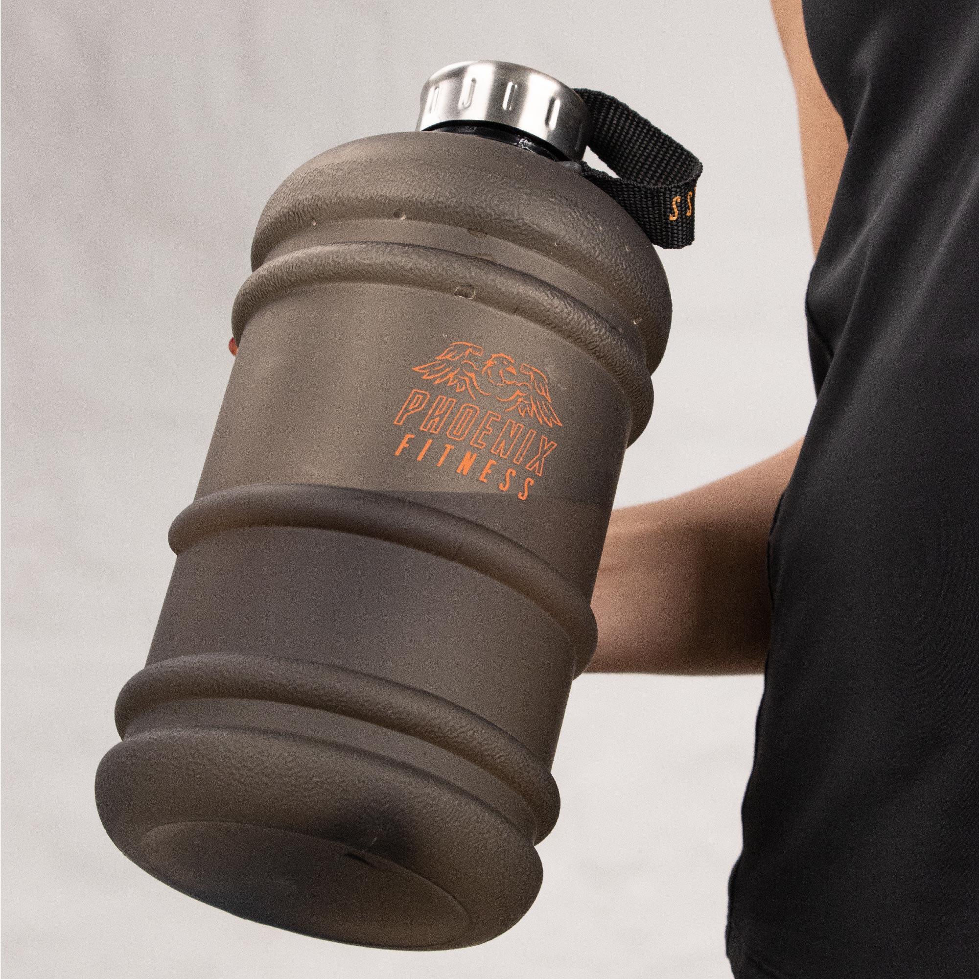 2L DRINKS BOTTLE - BLACK RUBBER 4/8