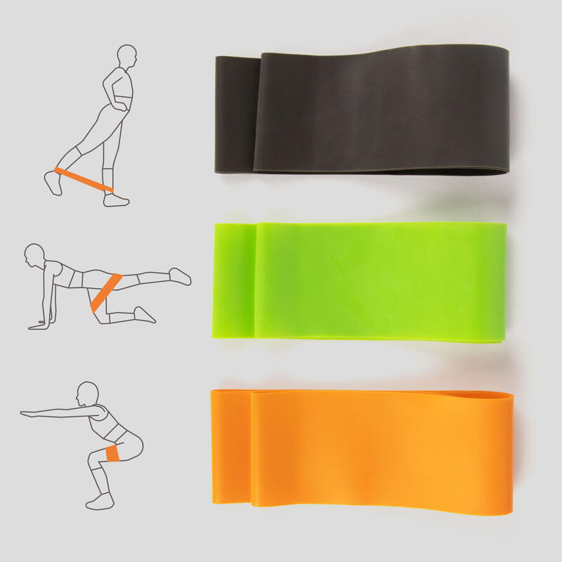 CIRCLE RESISTANCE BANDS PINK PHOENIX FITNESS Decathlon