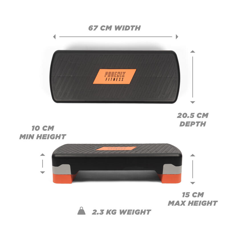 Step aerobic ?i de fitness reglabil Phoenix Fitness
