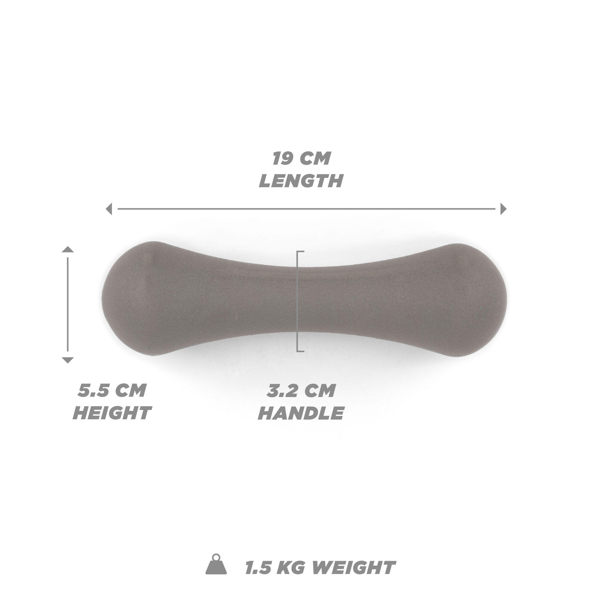 1.5kg Neoprene Dumbbell - Single 6/7