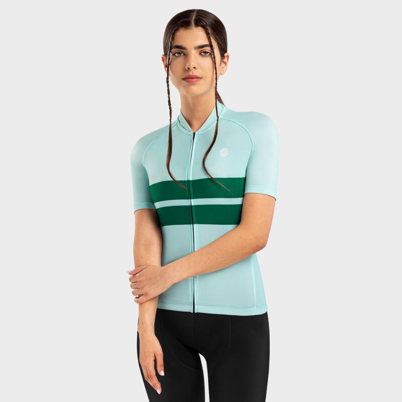 Camisola manga curta Ciclismo Mulher M2 Tumble SIROKO Ciano