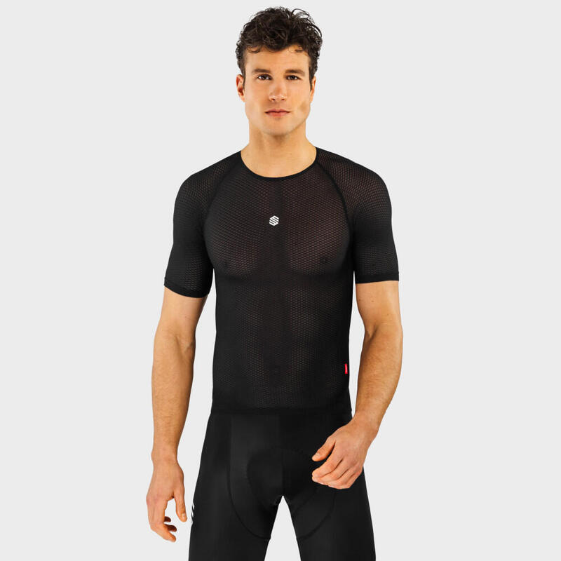 Herren Radsport fahrradbaselayer für Ultrablack SIROKO Schwarz