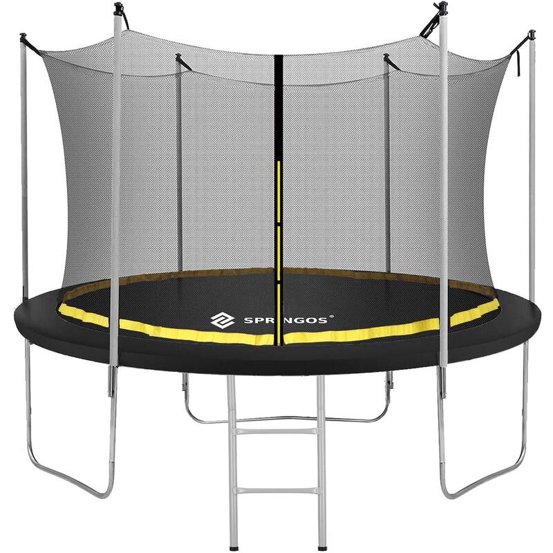 Trampolina ogrodowa z siatką wewnętrzną i drabinką 8 FT 245cm, dla dzieci