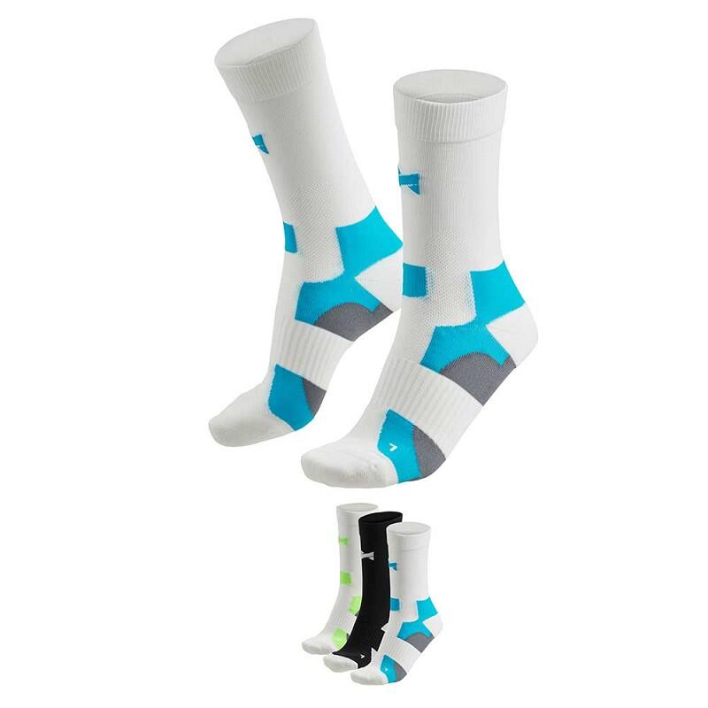 Xtreme Chaussettes de cyclisme Crew 3 paires Multicolore Blanc