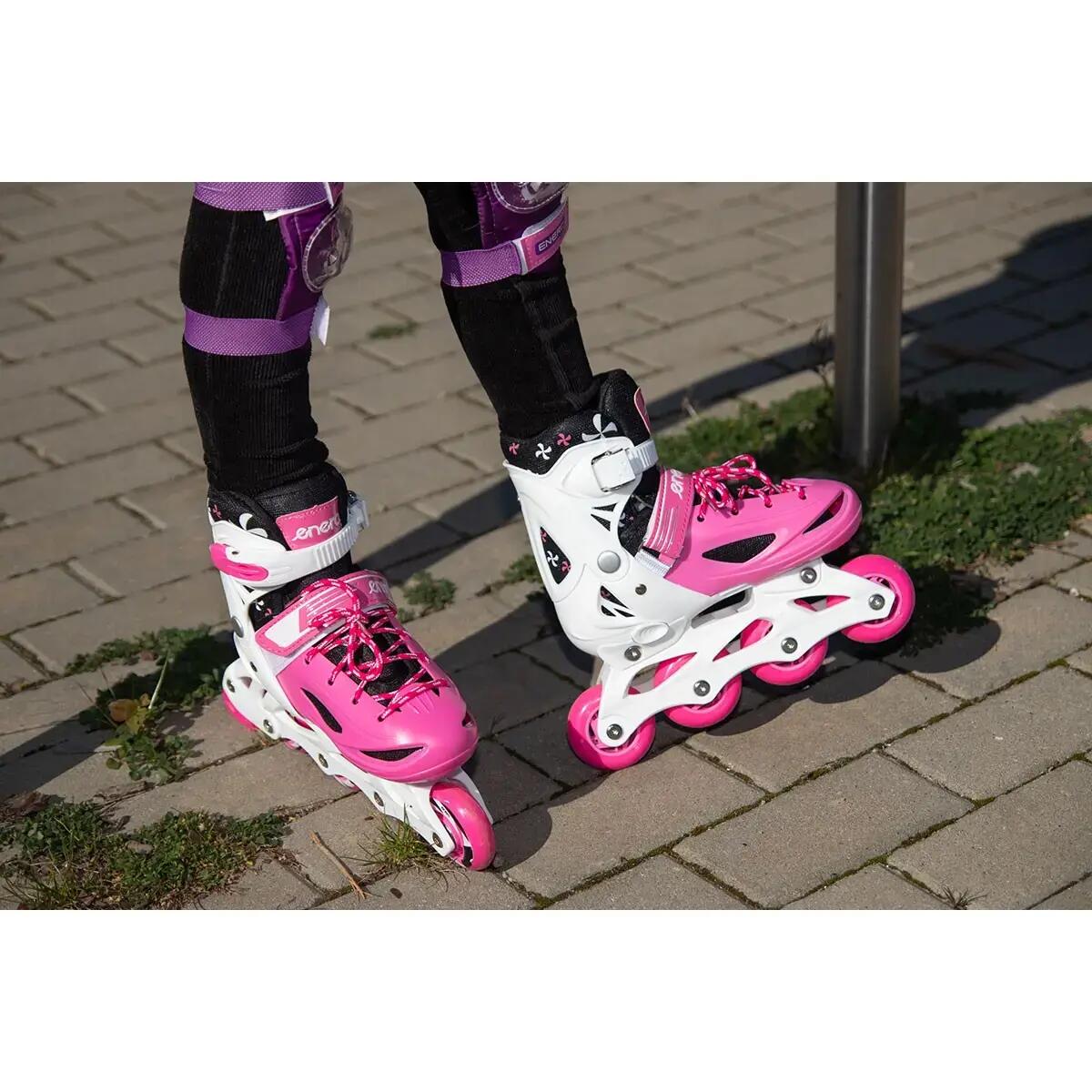 Kinder Inlineskates atmungsaktiv - Enero 3 Skate, pink 2/7