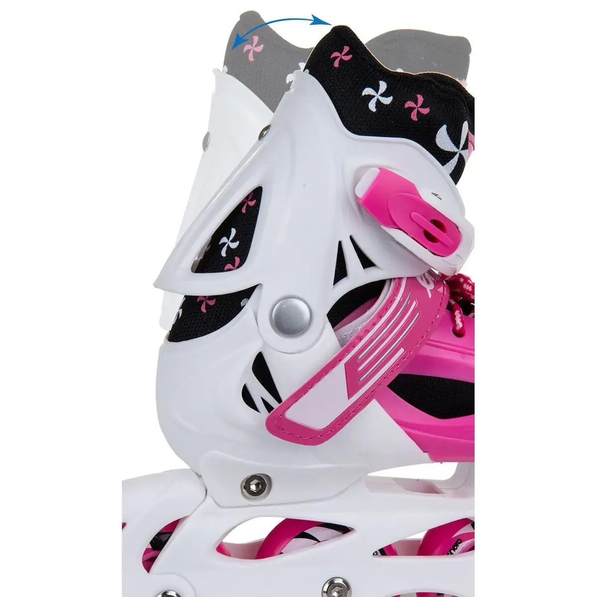 Kinder Inlineskates atmungsaktiv - Enero 3 Skate, pink 5/7