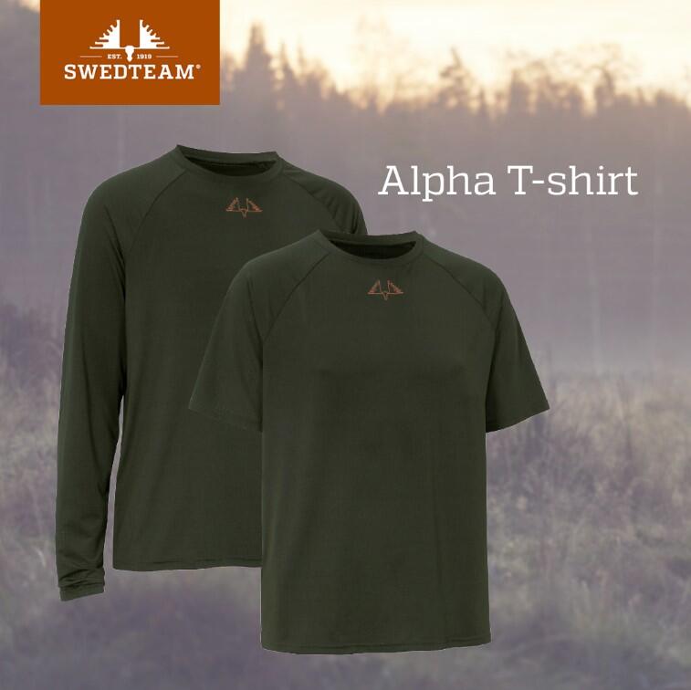 Camisa de caça masculina Swedteam Alpha LS de manga comprida.