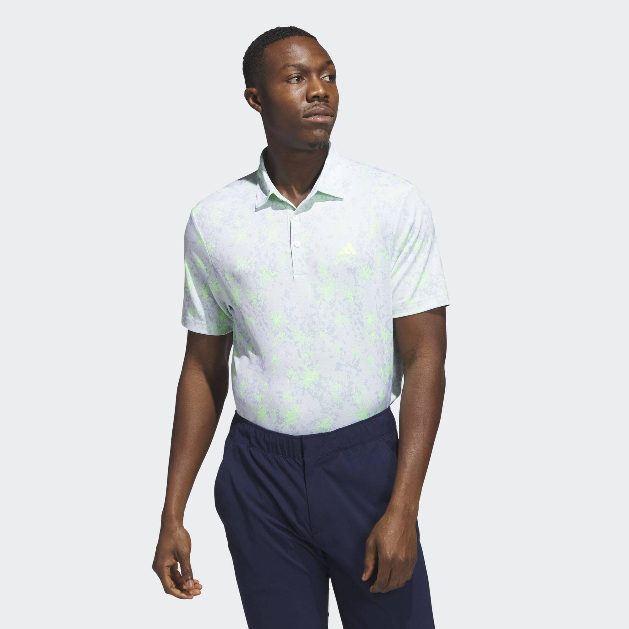 ADIDAS Burst Jacquard Golf Polo Shirt