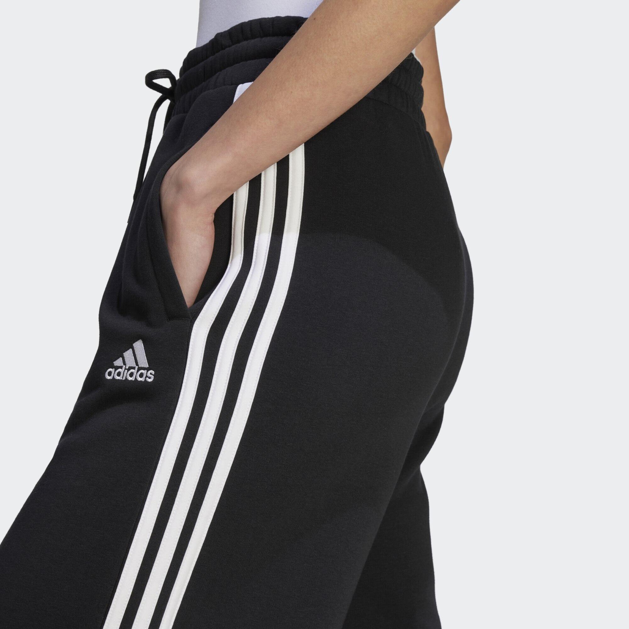 Essentials 3-Stripes French Terry Wide Pants 4/5