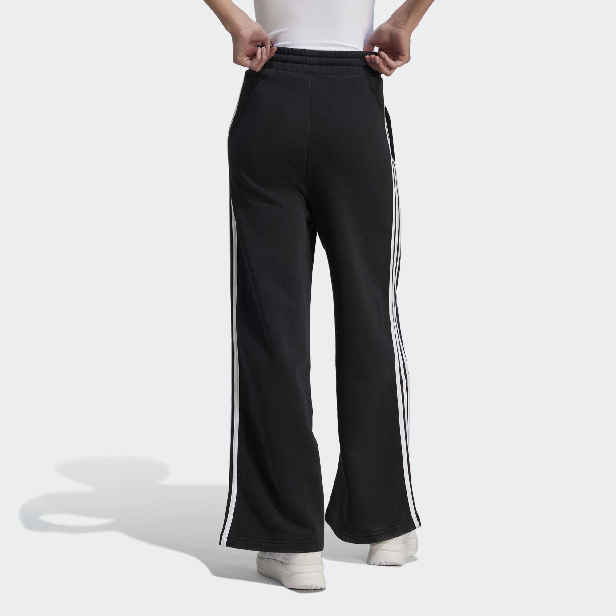 Essentials 3-Stripes French Terry Wide Pants 3/5