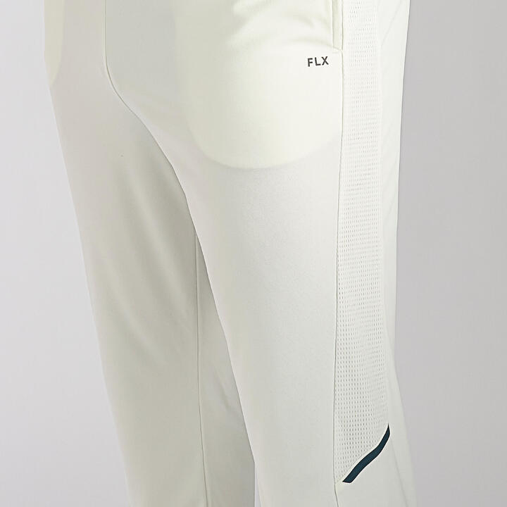 REFURBISHED MENS QUICK DRY CRICKET TROUSER TS 500 MM WHITE - A GRADE 4/7