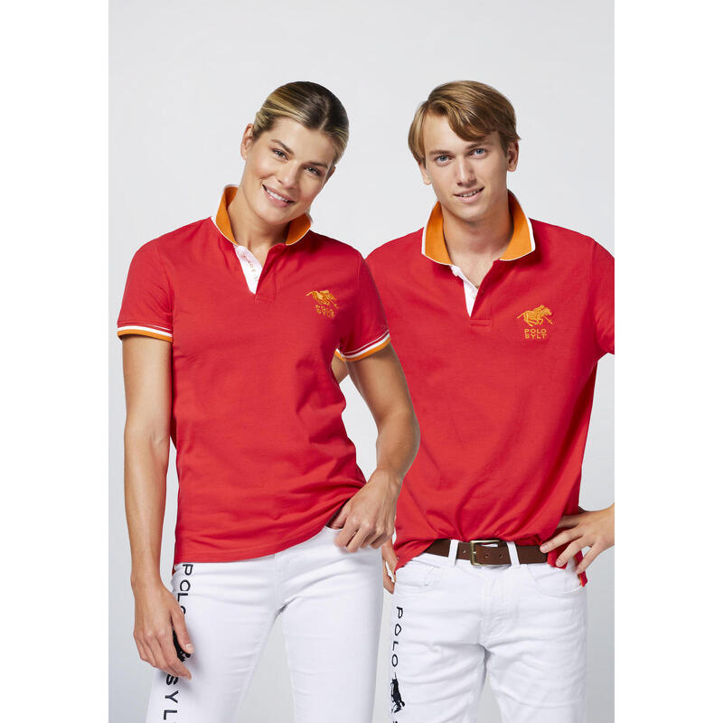 Poloshirt mit Kontrast-Akzenten