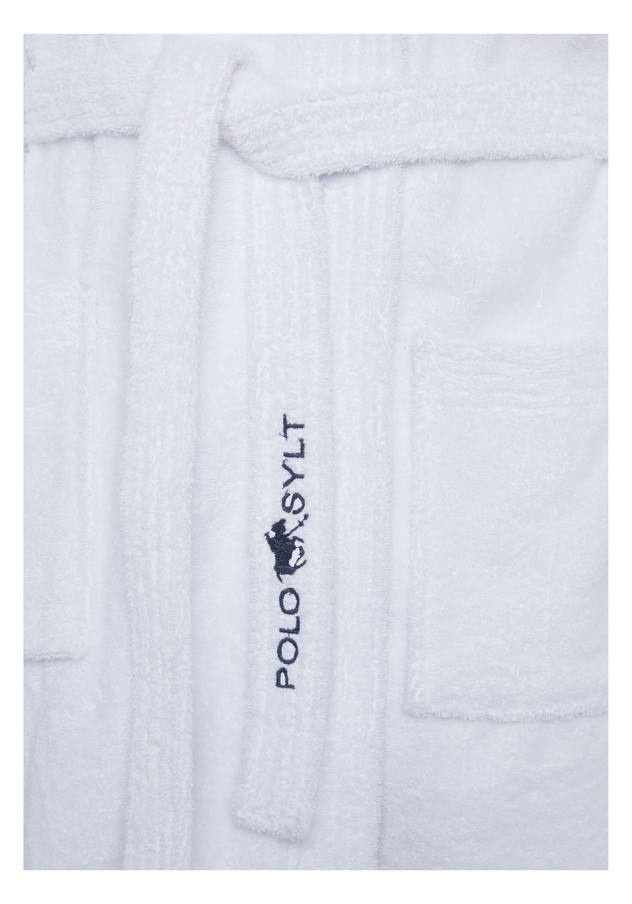 Bademantel mit Logos, Gürtel und aufgesetzten Taschen 3/5