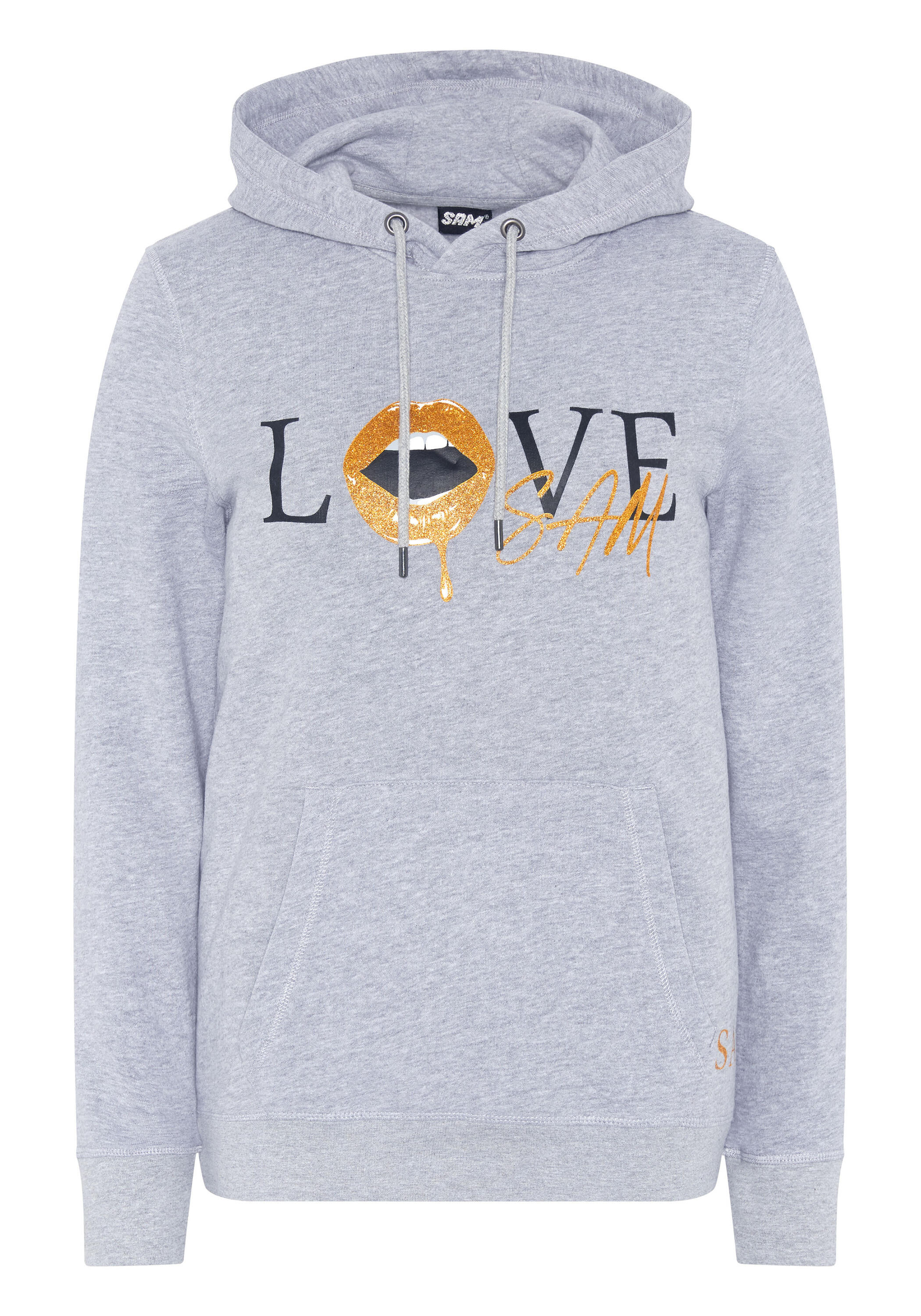 Kapuzensweatshirt mit LOVE-SAM-Frontprint