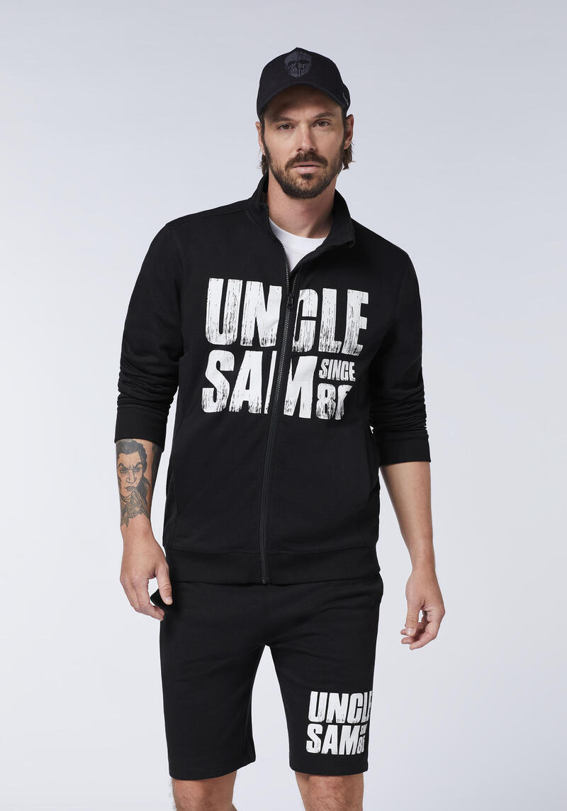 Label-Sweatjacke im Logo-Look