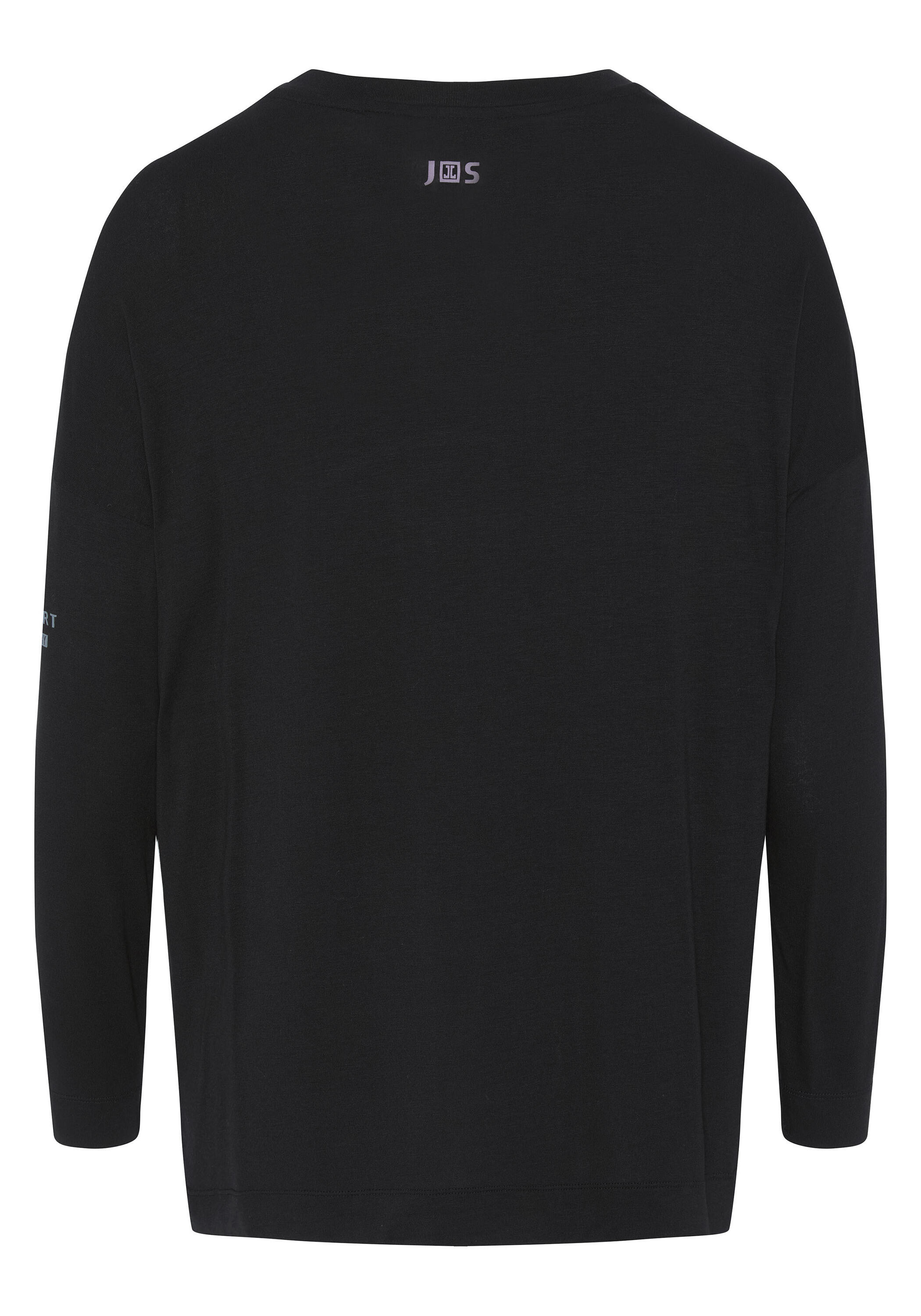 Longsleeve mit dezentem Label-Print