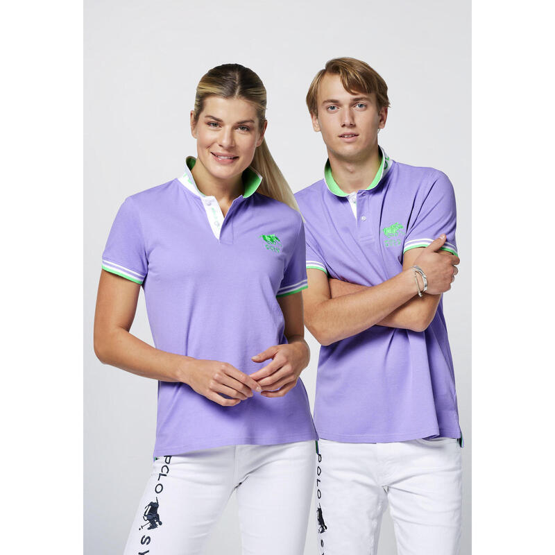 Poloshirt mit Kontrast-Akzenten