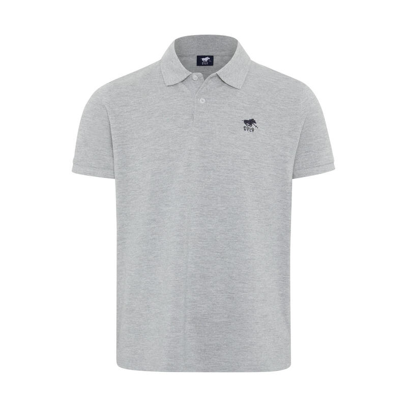 Poloshirt mit Label-Stickerei