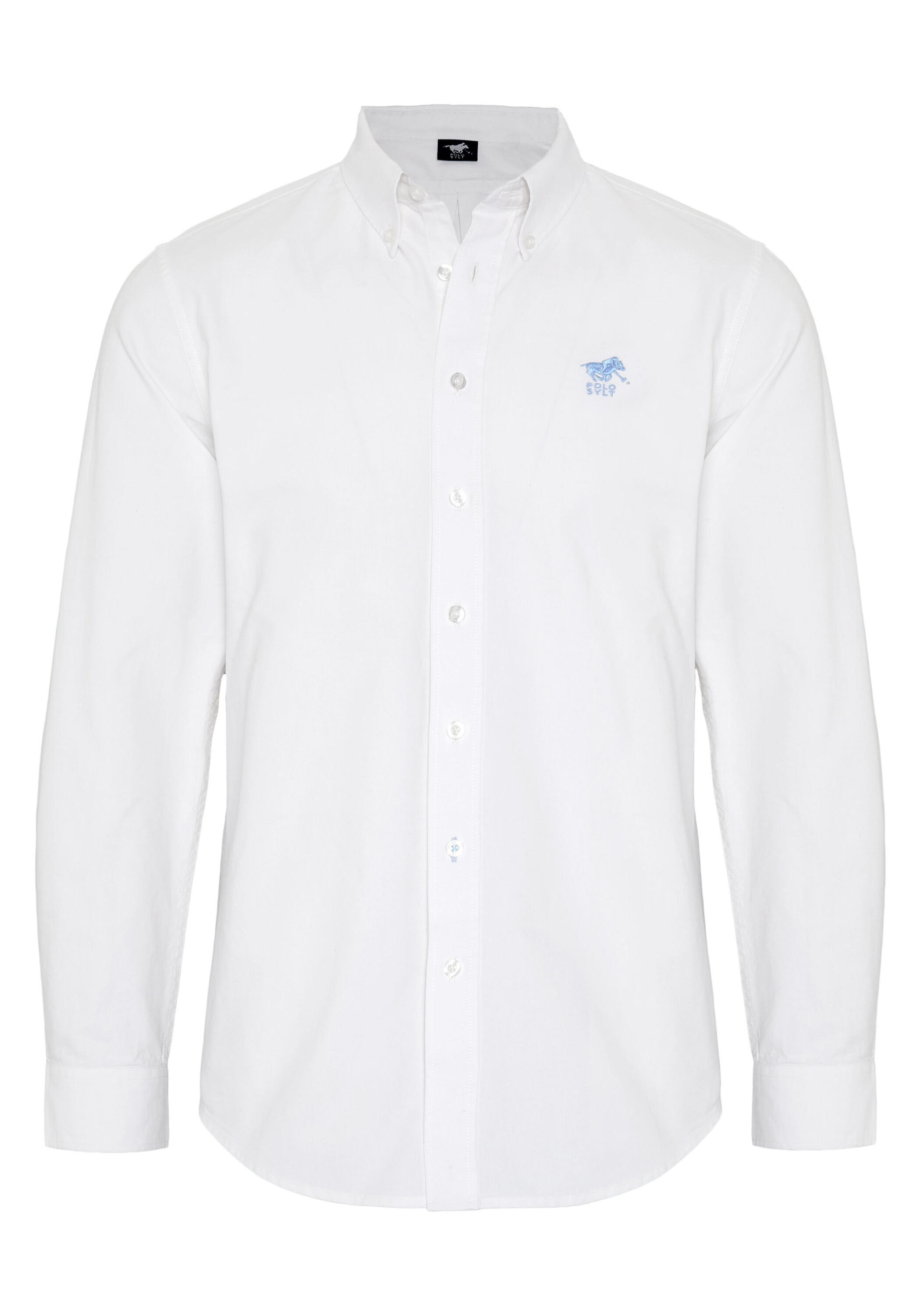 POLO SYLT Hemd mit Button-down-Kragen und Label-Stitching