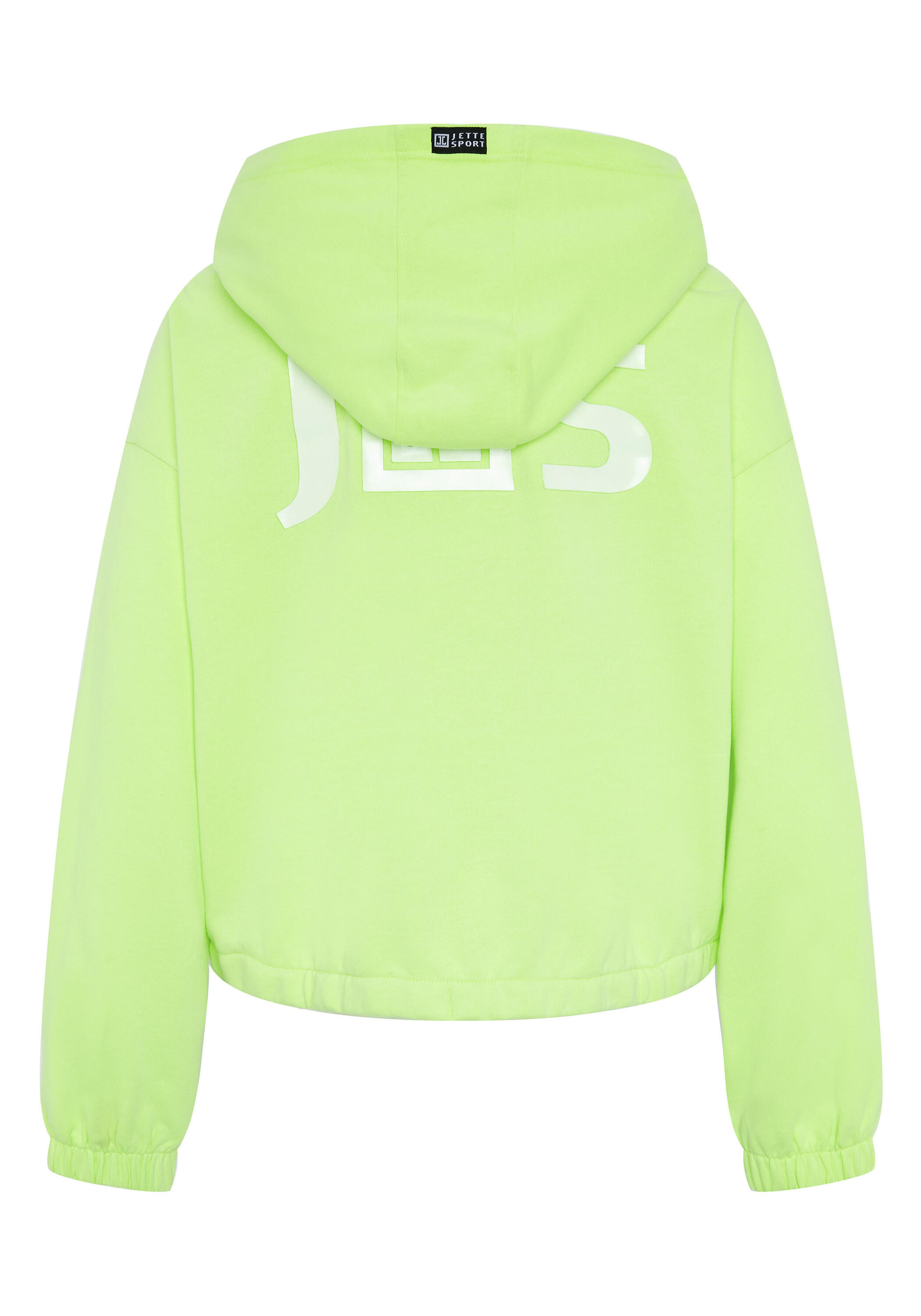 Sweatjacke in Hoodie-Silhouette mit Logo