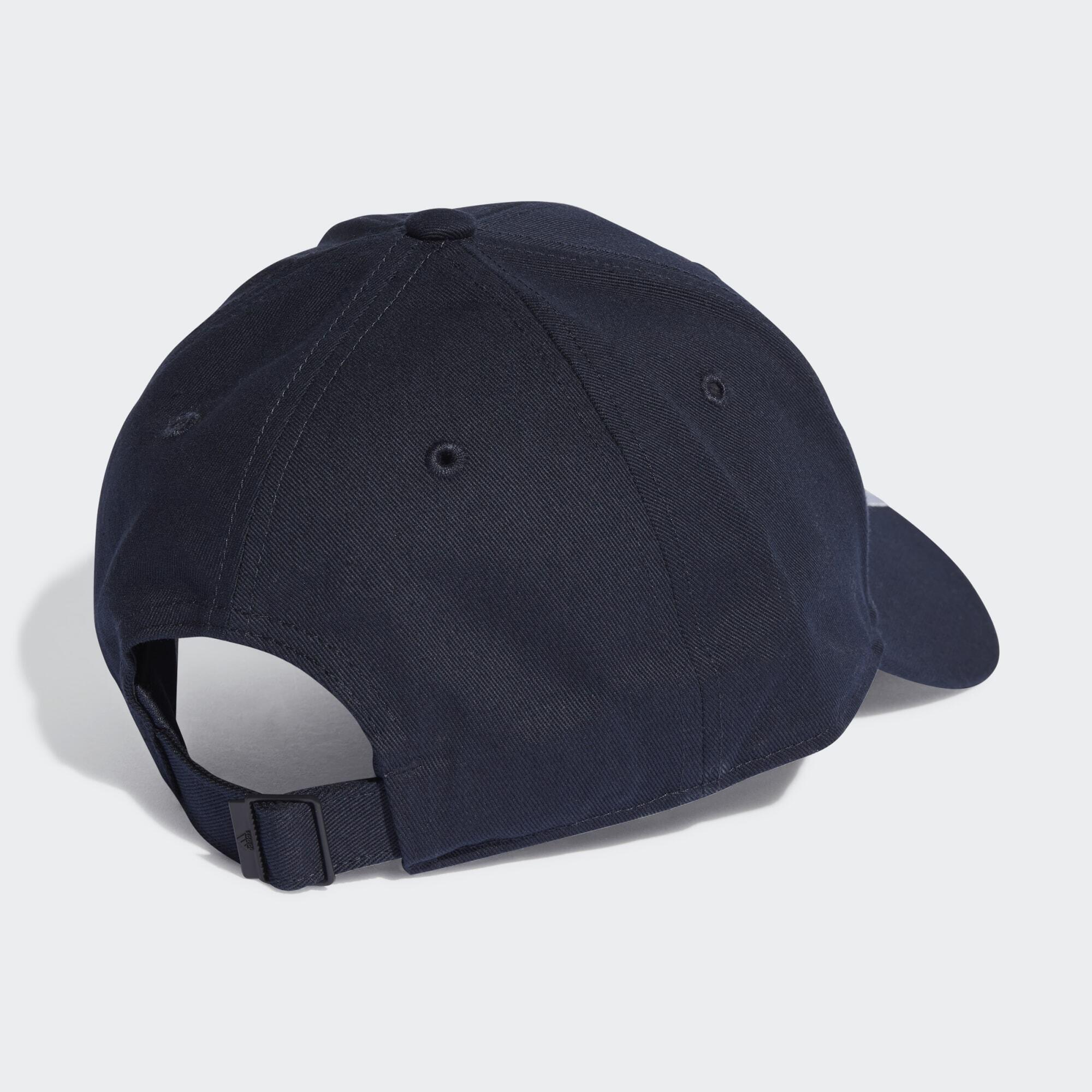 3-Stripes Cotton Twill Baseball Cap 3/6