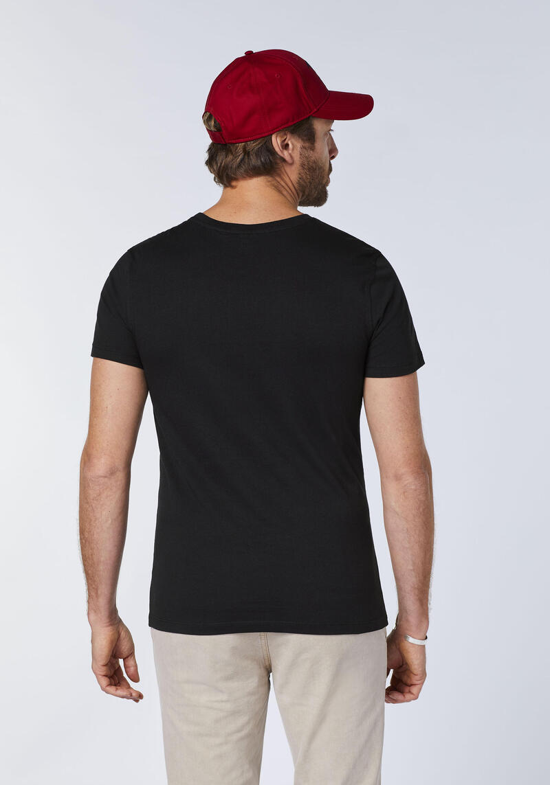 T-Shirt mit gesticktem Logo-Symbol