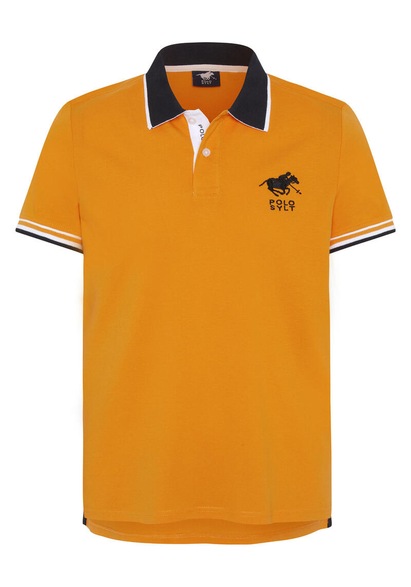 Poloshirt mit Kontrast-Akzenten