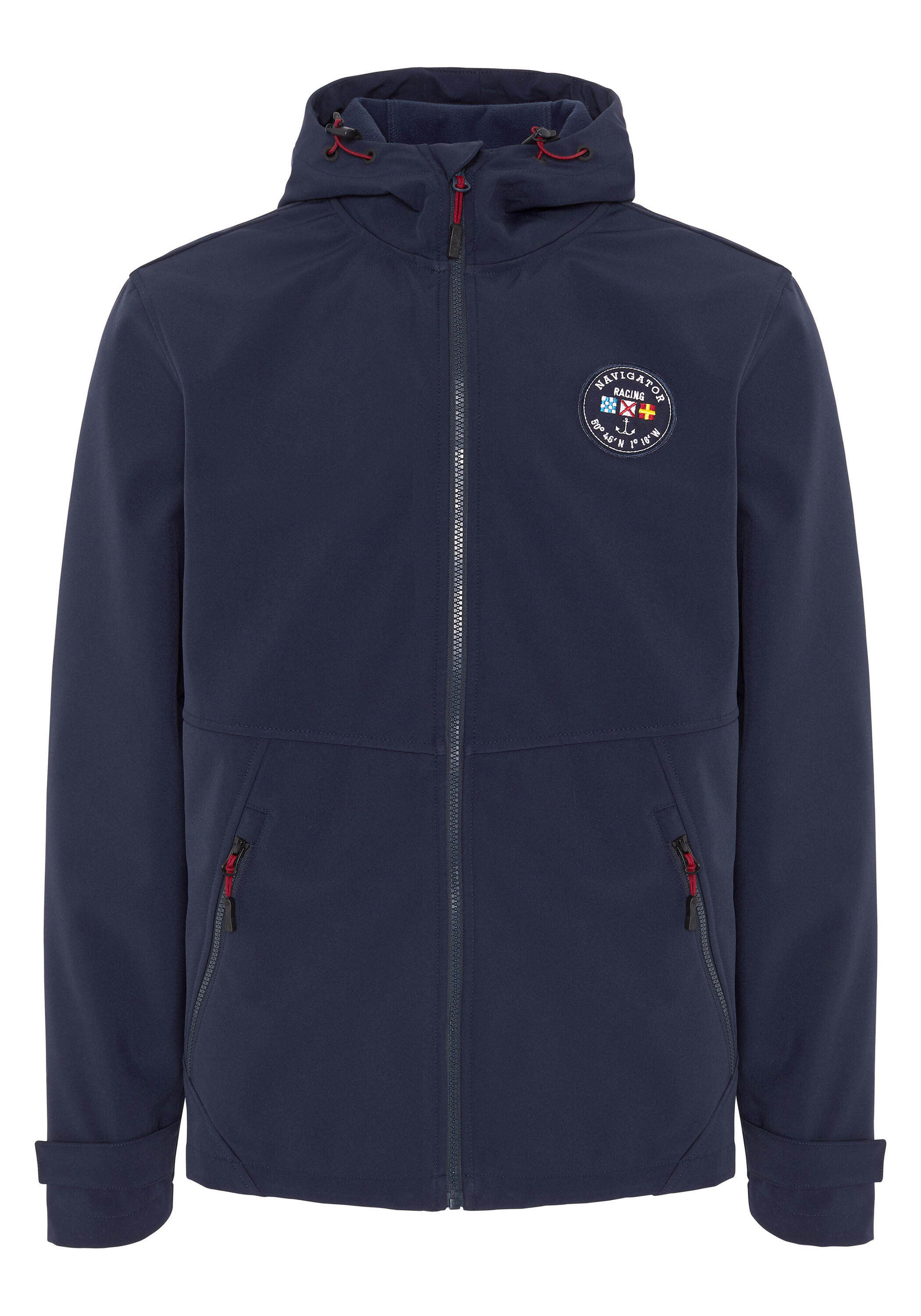 Softshelljacke mit kleinem Markenlogo-Badge