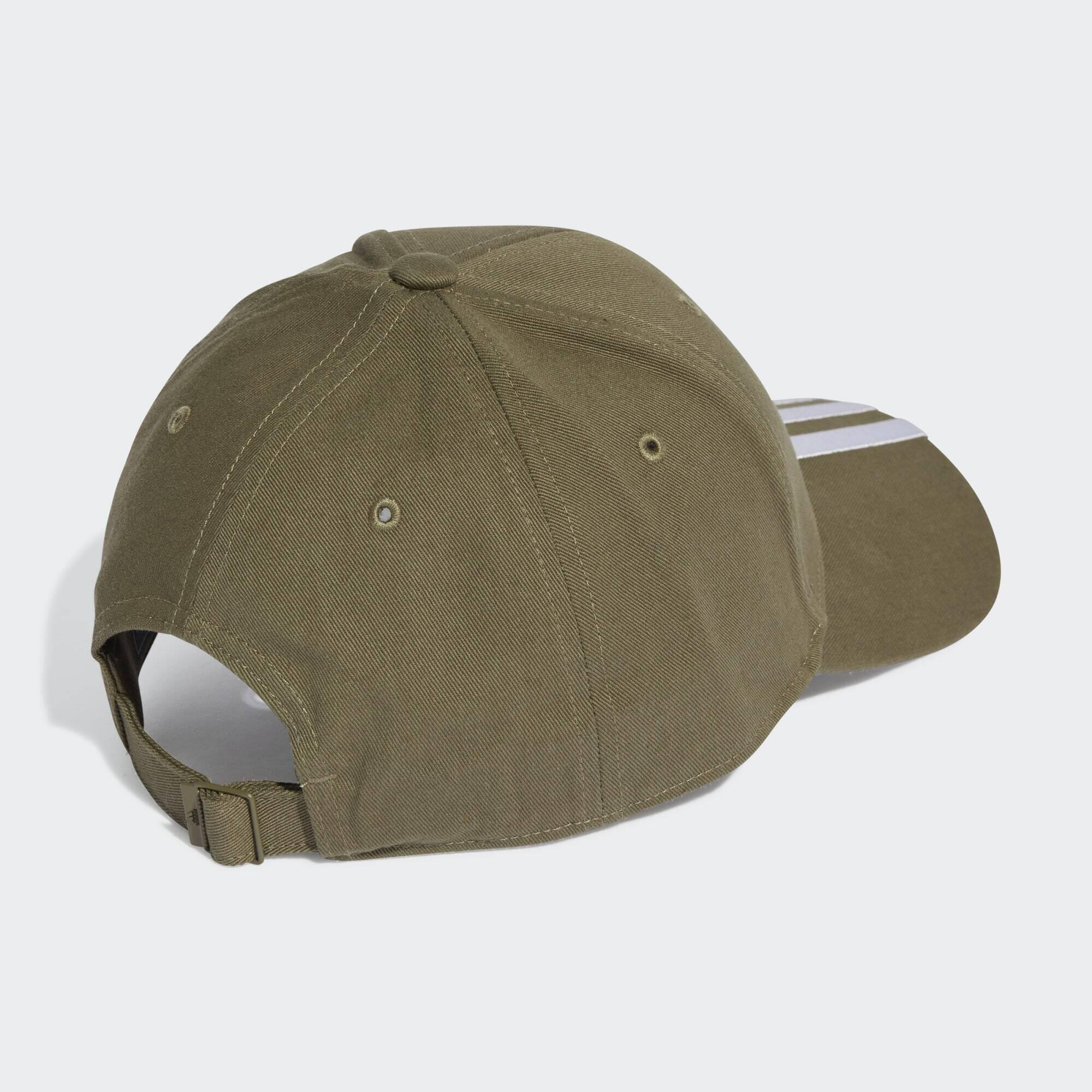 3-Stripes Cotton Twill Baseball Cap 3/6