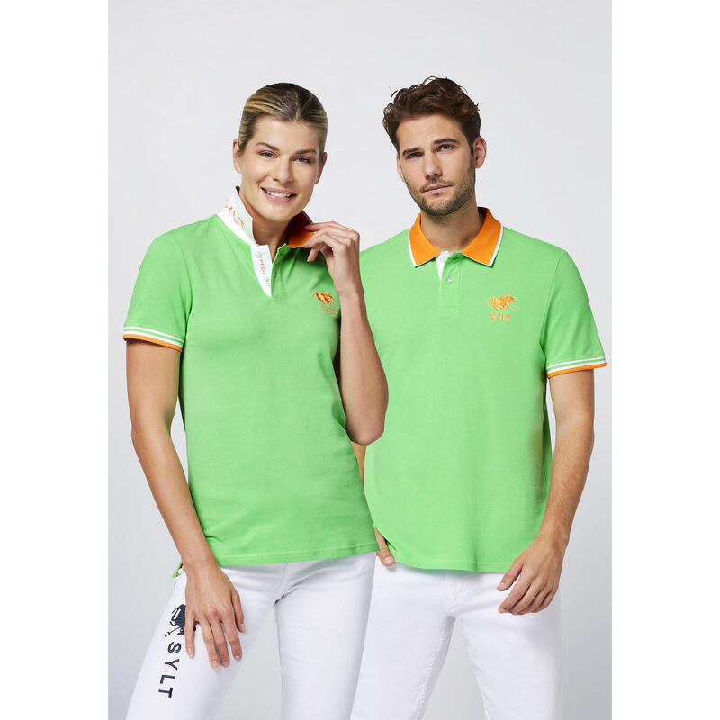 Poloshirt mit Kontrast-Akzenten