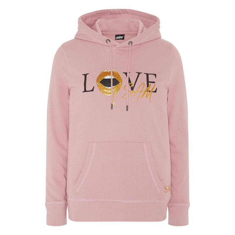 Kapuzensweatshirt mit LOVE-SAM-Frontprint