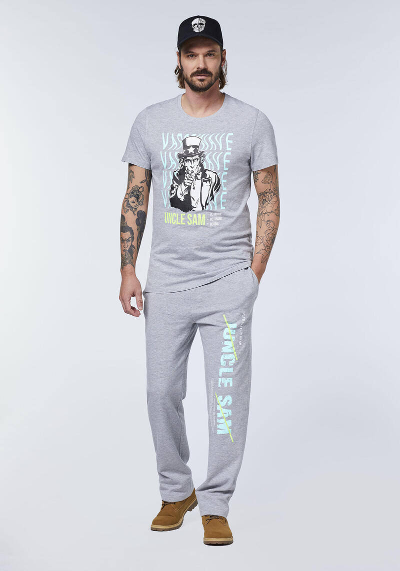 Sweathose mit Label-Print