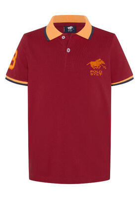 Poloshirt mit farblich abgesetztem Kragen