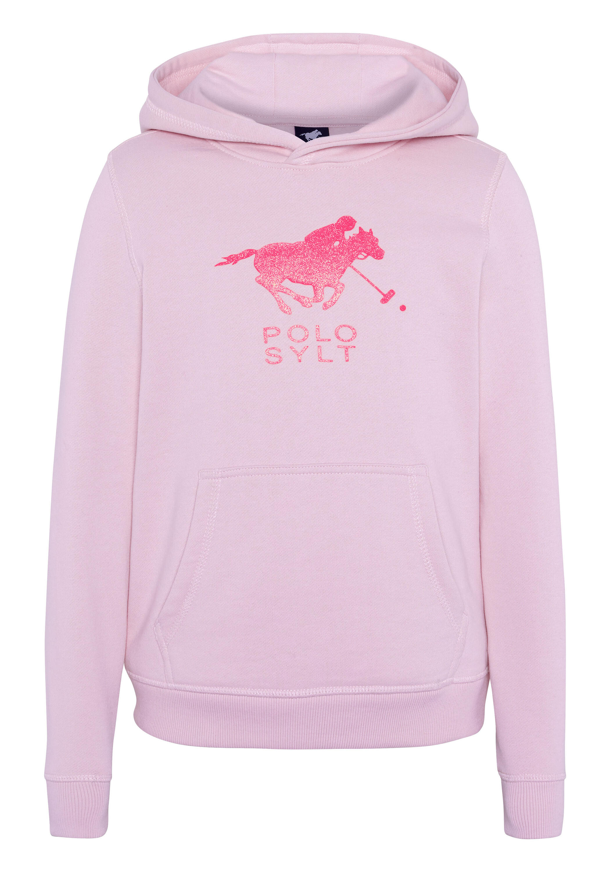 POLO SYLT Hoodie mit glitzerndem Label-Motiv