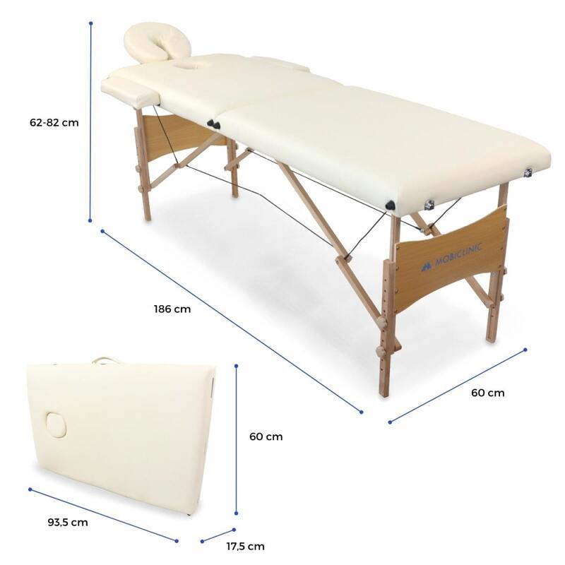 Marquesa de massagem Dobrável CM-01 Light 186x60 cm Altura Regulável