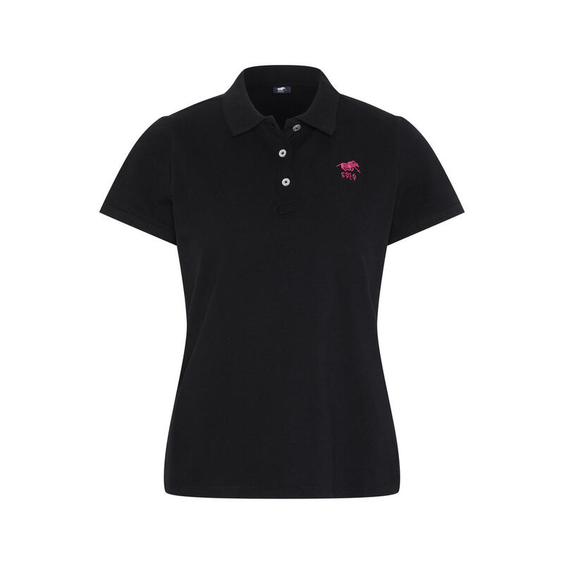 Poloshirt mit Label-Stickerei