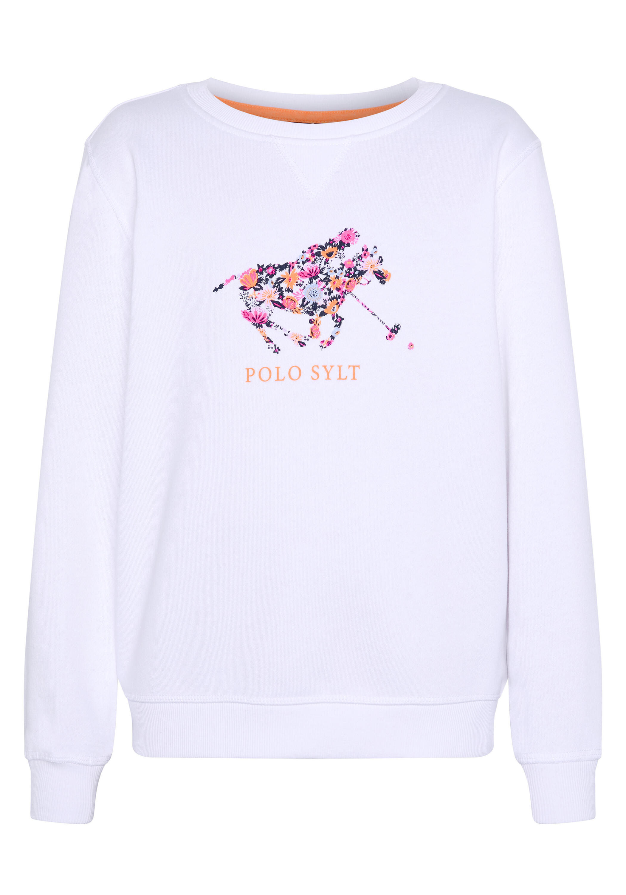 Sweatshirt im floralem Logo-Design